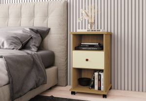 Mesa De Cabeceira Otto Luxo Móveis Primus